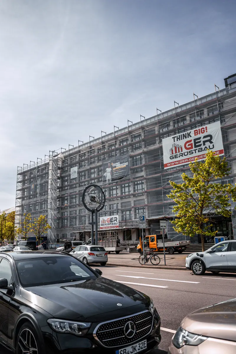 Fassadensanierung am Haus der Wirtschaft Saarbrücken